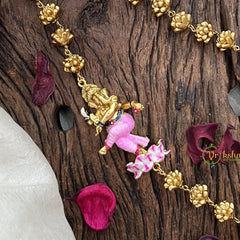 Vriksham Gold Polish Nritya Ganapati Moggapu Chain-G17763