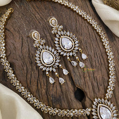 White Victorian Diamond Pendant Neckpiece - VV1368