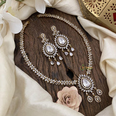 White Victorian Diamond Pendant Neckpiece - VV1368