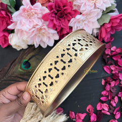 Vriksham Golden Pichwai Basket-Pastel Green-Peacock & Lotus Floral Design-RG270