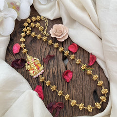 Vriksham Gold Polish Ganapati Moggapu Chain-G17759