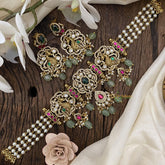 Premium Pearl Victorian Diamond High Neck Choker-VV235