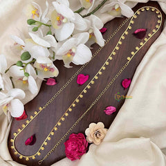 Vriksham Classic Gold-Plated Floral Cutwork Hip Chain-G21334