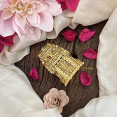 Vriksham Miniature Golden Temple-Style Kumkum Box-Lakshmi-RG193