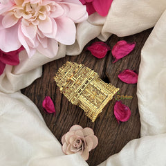 Vriksham Miniature Golden Temple-Style Kumkum Box-Lakshmi-RG193