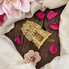 Vriksham Miniature Golden Temple-Style Kumkum Box-Lakshmi-RG193