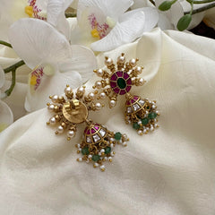 Premium Jadau Kundan Stud Jhumka-J2560