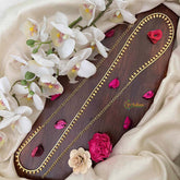 Vriksham Simple Gold Plated Leaf Drop Style Hip Chain-G21336