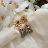 Designer Floral Jadau Kundan Jhumka-J2502