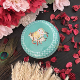 Vriksham Metal Pichwai Jar-Blue-RG167