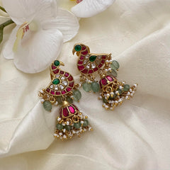 Jadau Kundan Swan Jhumka-J2501