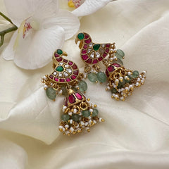 Jadau Kundan Swan Jhumka-J2501