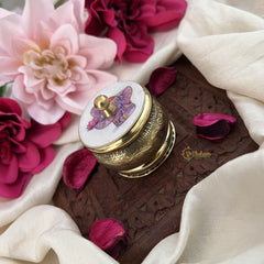 Vriksham Pichwai Kumkum Box/Dabbi-Elephant Print-RG222