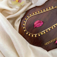 Vriksham Antique Gold Plated Shell Style Hip Chain-G21340