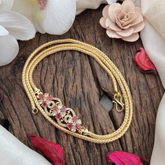 Vriksham Traditional Unique Designer Moggapu Chain-White Red-G17777