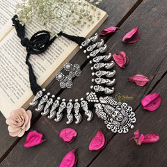 Vriksham Premium Kolhapuri Balaji With Black Thread Neckpiece-S949