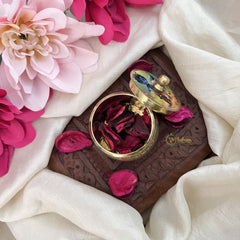 Vriksham Pichwai Kumkum Box/Dabbi-Lord Krishna Print-RG225