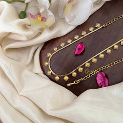 Vriksham Elegant Square Gold Plated Champ Style Hip Chain-G21342