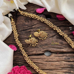 Vriksham Classic Gold Bead Charm Beaded Neckpiece-G20648
