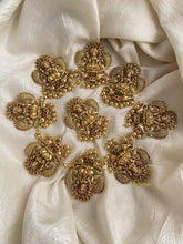 Premium Gold Look Alike Dual Peacock Lakshmi Jada Billai - G11449