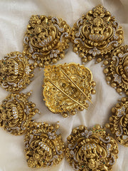 Gold Alike AD Stone Lakshmi Jada Billai - G11443