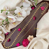 Vriksham Classic Square CutWork Champ Gold-Finished Hip Chain-G21346