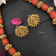 Vriksham Gold Look Alike Coral Beaded Mala-G17014