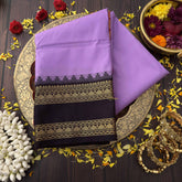 Vriksham Ganga Jamuna Lavender & Magenta Dual Elegance Rettai Pattu Border Kanchi Silk Saree-VS4765