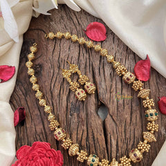 Vriksham Rajwada Gold Charm  Beaded Neckpiece-G20647