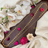 Vriksham Star Round CutWork Champ Gold-Finished Hip Chain-G21347