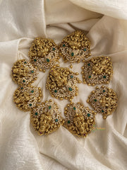 Traditional AD Stone Lakshmi Jada Billai with Ghungroo - G11440