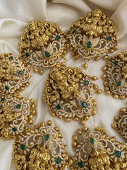 Traditional AD Stone Lakshmi Jada Billai with Ghungroo - G11440