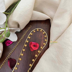 Vriksham Star Round CutWork Champ Gold-Finished Hip Chain-G21347