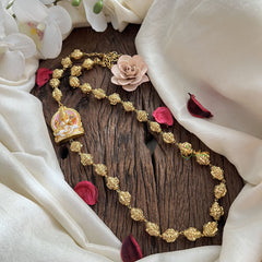 Vriksham Traditional Gold Polish Saraswati Mogappu Chain-G17785