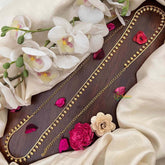 Vriksham Floral Motif CutWork Champ Gold-Finished Hip Chain-G21348