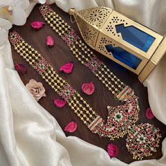 Vriksham Gold Look Alike Jadau Long Neckpiece-J2994