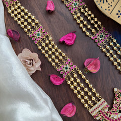 Vriksham Gold Look Alike Jadau Long Neckpiece-J2994