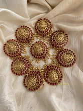 Gold Look Alike Lakshmi Jada Billai with Ghungroo - G11439