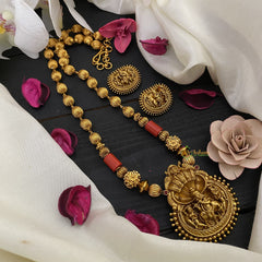 Vriksham Gold Look Alike Krishna Pendant Beaded Mala-G17025