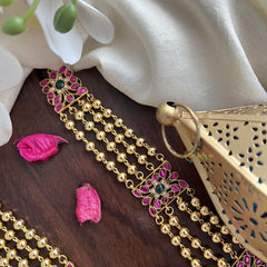 Vriksham Gold Look Alike Jadau Long Neckpiece-J2994