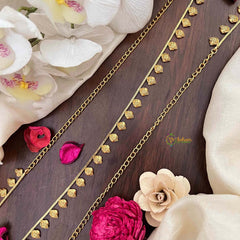 Vriksham Premium Leaf CutWork Champ Gold-Finished Hip Chain-G21349