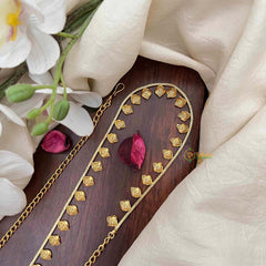 Vriksham Premium Leaf CutWork Champ Gold-Finished Hip Chain-G21349