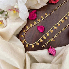 Vriksham Pear Drop Style CutWork Champ Gold-Finished Hip Chain-G21350