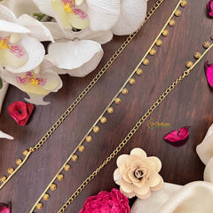 Vriksham Antique Circle CutWork Champ Gold-Finished Hip Chain-G21351