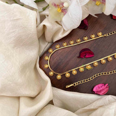 Vriksham Sleek Flower Champ Gold-Finished Hip Chain-G21352