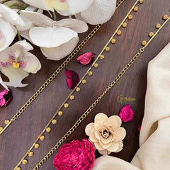 Vriksham Round Star Champ Gold-Finished Hip Chain-G21354