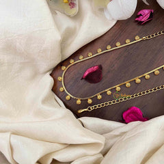 Vriksham Round Star Champ Gold-Finished Hip Chain-G21354