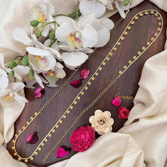 Vriksham Infinity Round Champ Gold-Finished Hip Chain-G21355