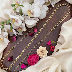 Vriksham Infinity Round Champ Gold-Finished Hip Chain-G21355