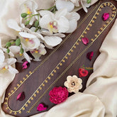 Vriksham Elegant Floral Round Champ Gold-Finished Hip Chain-G21356